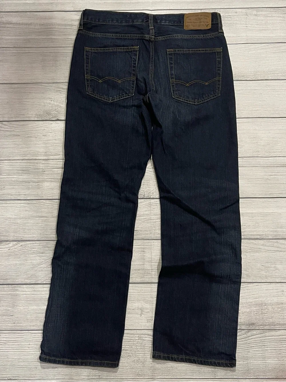 American Eagle Original Straight Jeans 31x30 Dark Wash Y2K Denim Skater